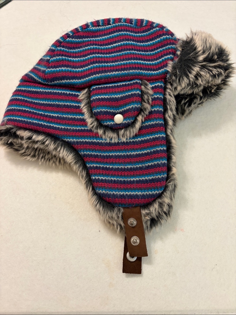 Pistil Elmer Fudd/ Trapper hat with fur trim